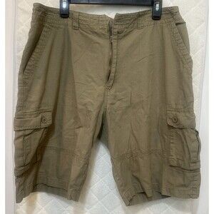 US Apparel Men's Cargo Shorts Size 38 Olive Green